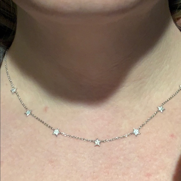 Stella and dot star pave choker necklace